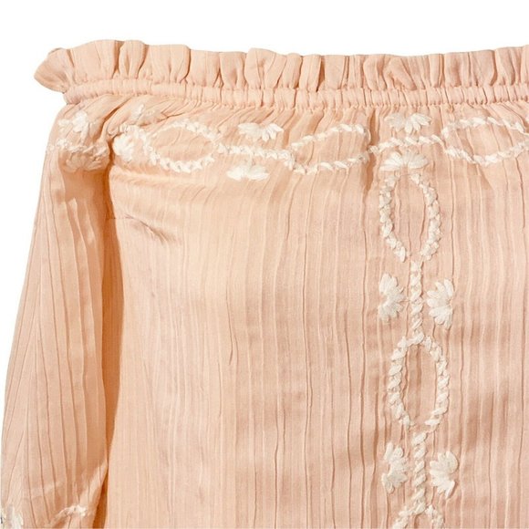 Antrhropologie Foxiedox Soft Pink Off Shoulder XS - Picture 4 of 9